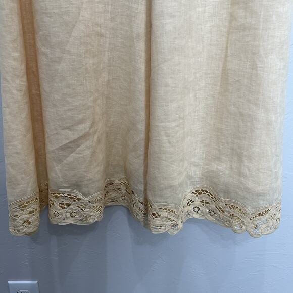 Talbots Cream Sleeveless Midi Dress V-Neck A-Line - Picture 4 of 14